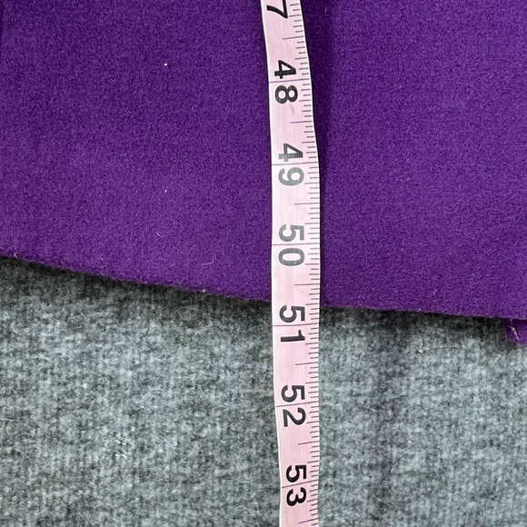 Sergio Hudson x Target Full-Length Notch Lapel Coat Sz S Purple Office Preppy - Picture 12 of 15
